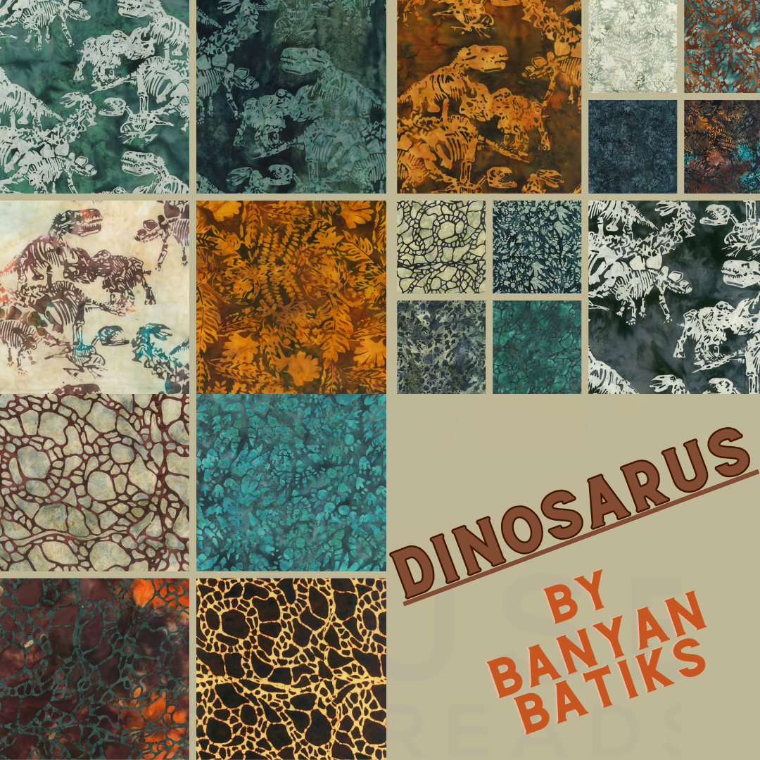 Dinosaurus Batiks by Banyan Batiks Studio