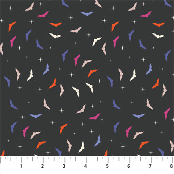 Ditsy Bats: Black