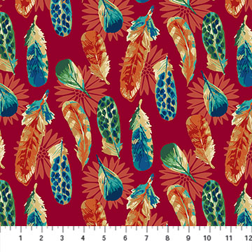Feather Flight - Red Multi