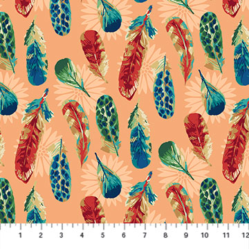 Feather Flight - Peach Multi